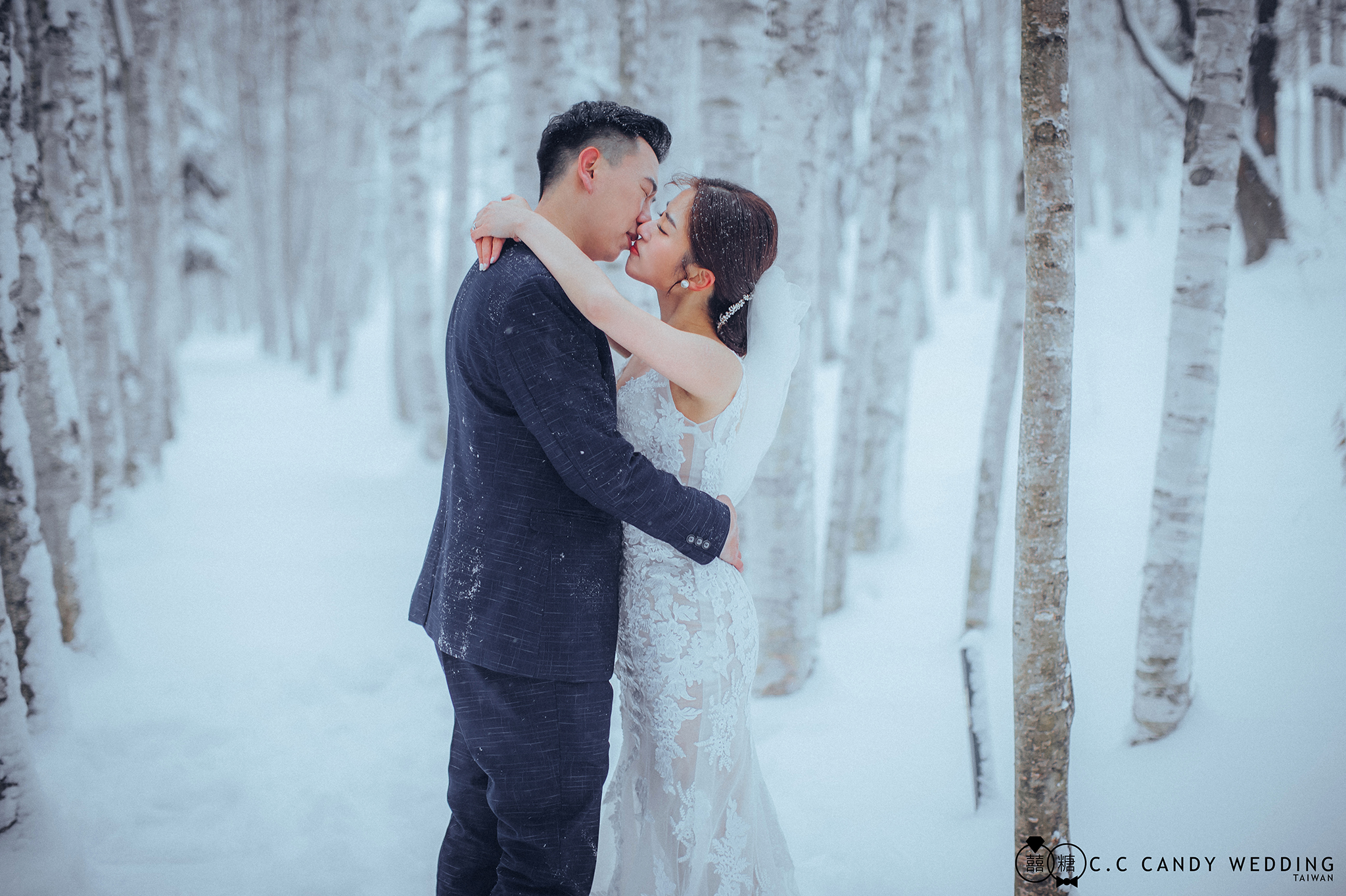 旭川雪地紀實婚紗風格-自然互動抓拍