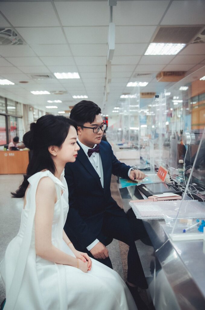 新人在新竹戶政事務所辦理結婚登記｜登記結婚紀錄
